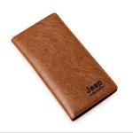 Jeep Chocolate Artificial Leather Long Wallet for Men