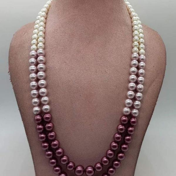 Two-Strand Ombre Pearl Necklace