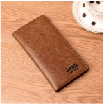 Jeep Chocolate Artificial Leather Long Wallet for Men