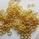 Golden Jump Ring 100 Pcs -DIY Accessory For Jewelry Making
