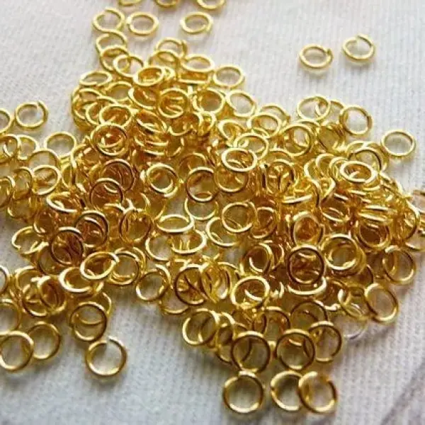 Golden Jump Ring 100 Pcs -DIY Accessory For Jewelry Making