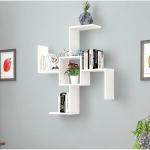 Asymmetry Charm Wall Bookshelf – Modern Geometric Display Rack
