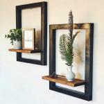 Framed Minimal Wall Shelf – 1 Pc Modern Wooden Display Rack