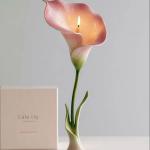 Luxury Calla Lily Bloom Candle Stand– Romantic Floral Light Decor