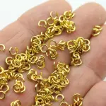 Golden Jump Ring 100 Pcs -DIY Accessory For Jewelry Making