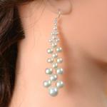 Elegant Cascading Pearl Drop Earrings