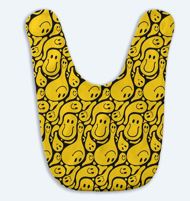 Smiley Funny Worms Baby Bibs