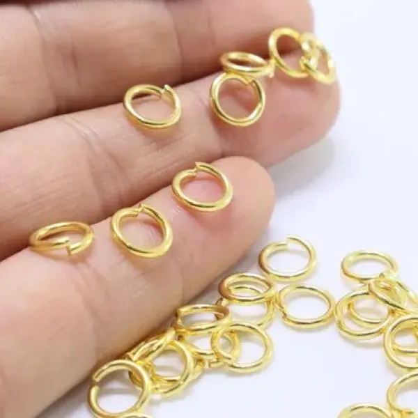 Golden Jump Ring 100 Pcs -DIY Accessory For Jewelry Making